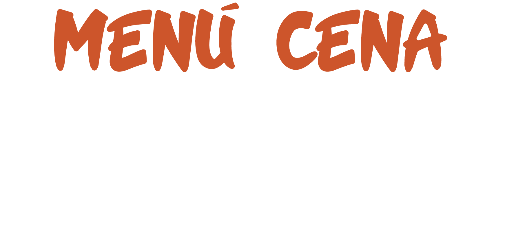Menù Fisso Cena