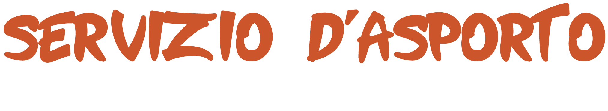 Servizio asporto - sconto -10%